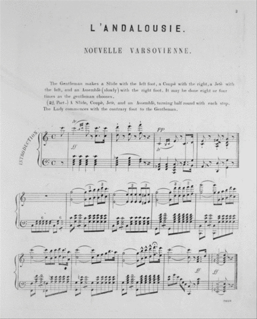 The Celebrated Varsovienne. Andalousie Varsoviana Piano Solo scores gallery preview page 2