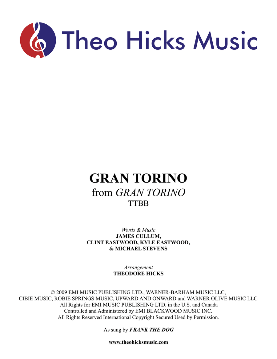 Gran Torino Gran Torino TTBB scores gallery preview page 1