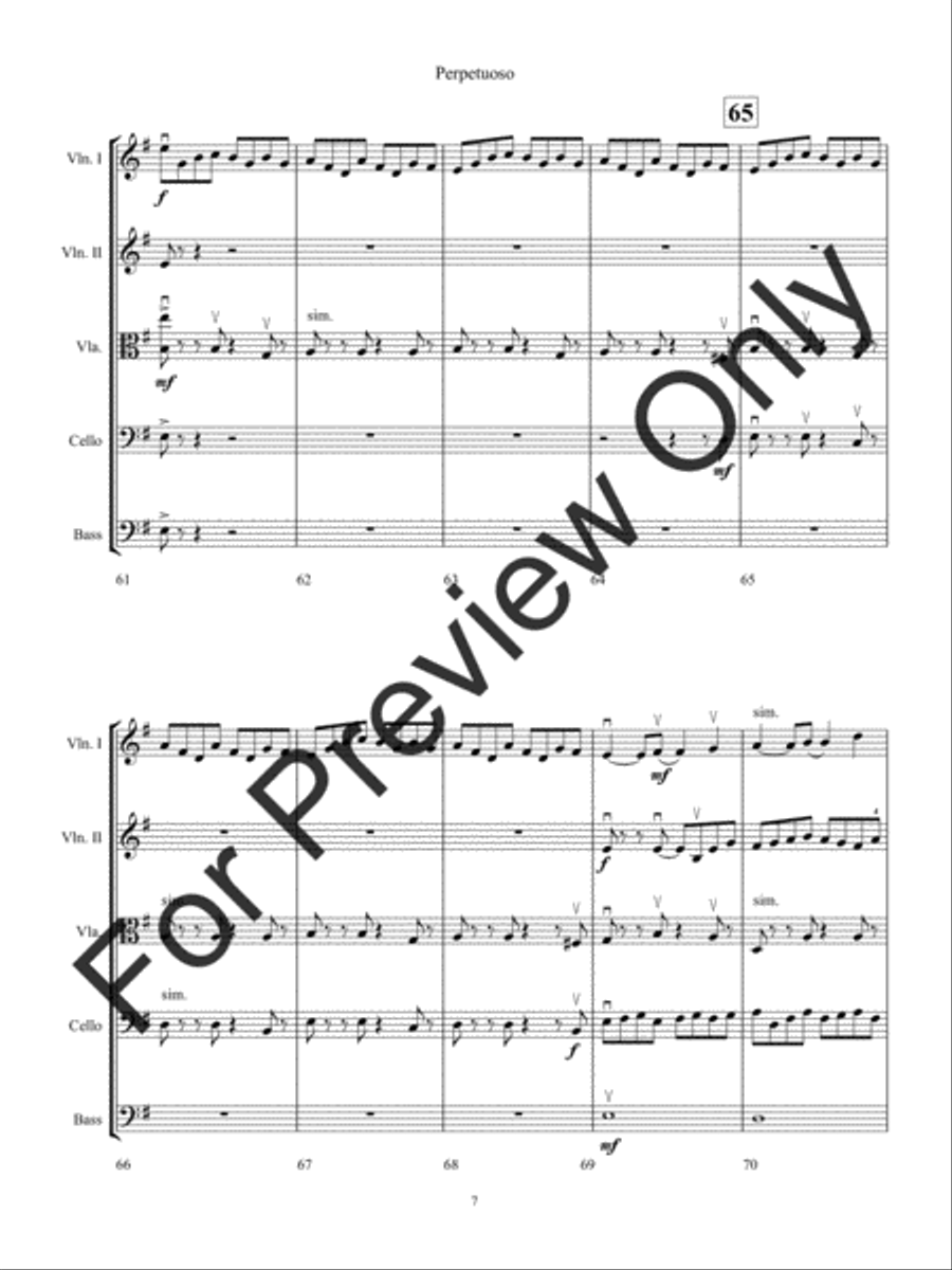 Perpetuoso (Score) Perpetuoso (Score) String Orchestra scores gallery preview page 10
