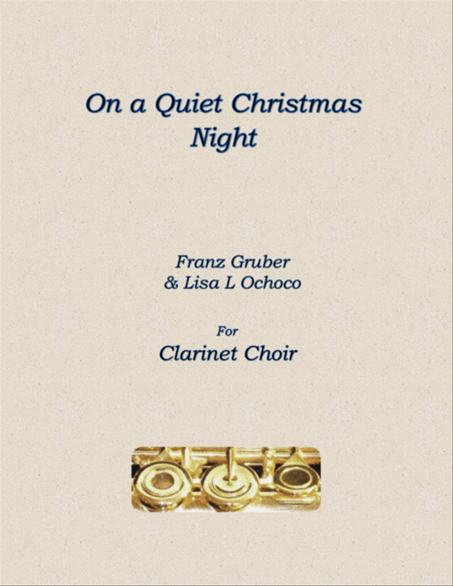 On a Quiet Christmas Night for Clarinet Choir Clarinet Choir scores gallery preview page 1