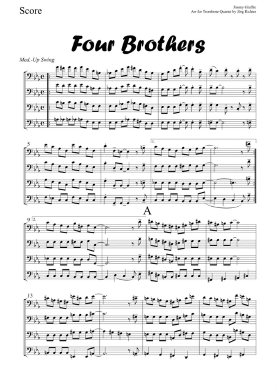 Four Brothers Four Brothers Brass Quartet scores gallery preview page 2