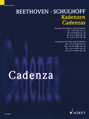 Cadenzas - Concertos for Piano and Orchestra, Nos. 1-4