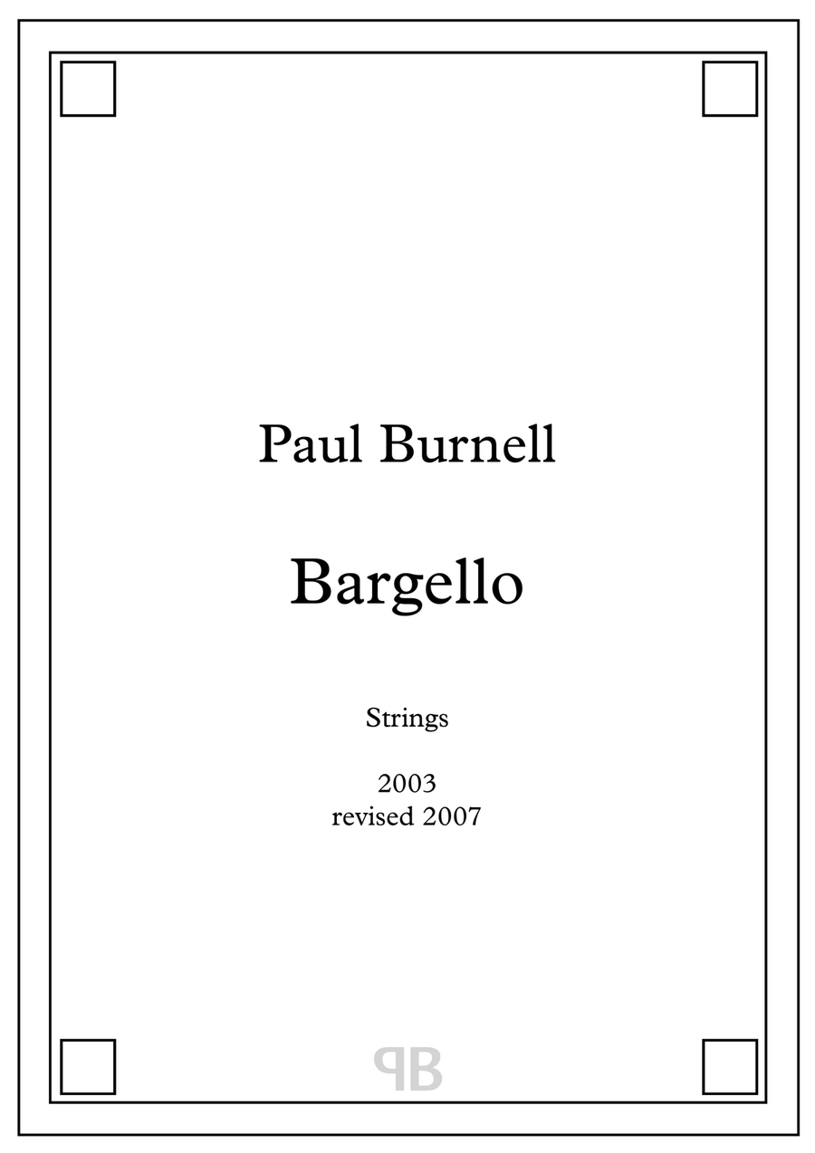 Bargello String Quartet scores gallery preview page 1