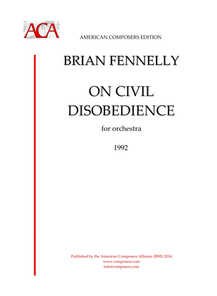 [Fennelly] On Civil Disobedience