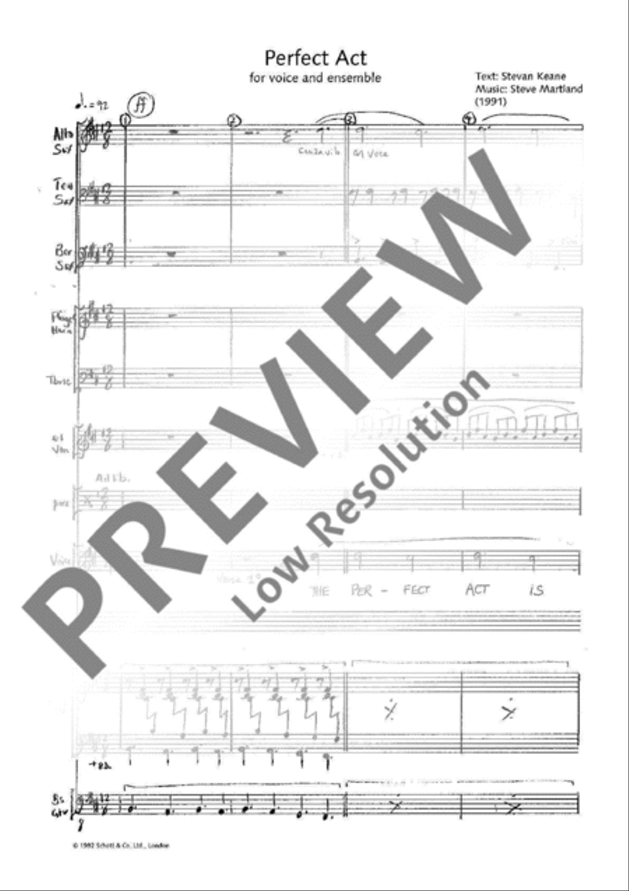Perfect Act Perfect Act Voice scores gallery preview page 6
