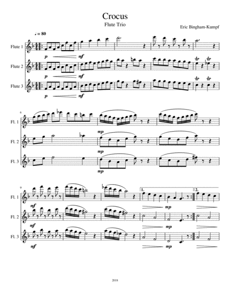 Crocus (Flute Trio) image number null