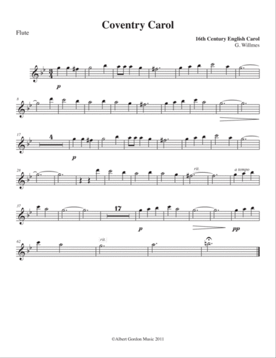 Christmas for Flute and Piano Flute Solo scores gallery preview page 5