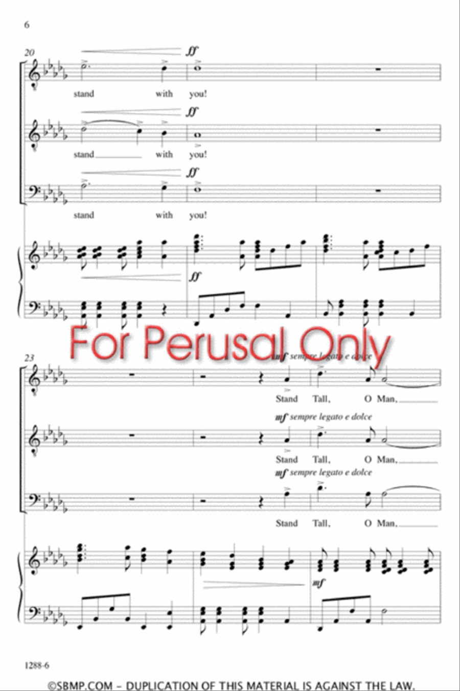 Stand Tall, O Man! - TTB/TBB Octavo TTB scores gallery preview page 5