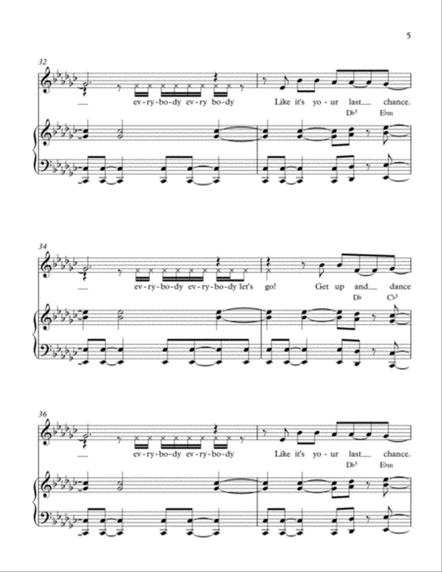 Get Up and Dance Get Up and Dance Voice scores gallery preview page 5
