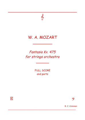 Mozart Fantasia kv. 475 for String orchestra