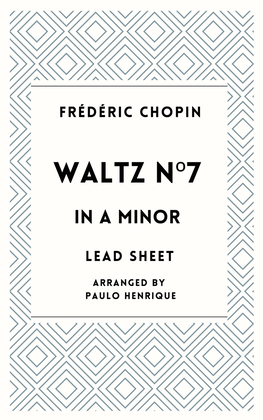 Book cover for Waltz N°7 in A Minor - Lead Sheet
