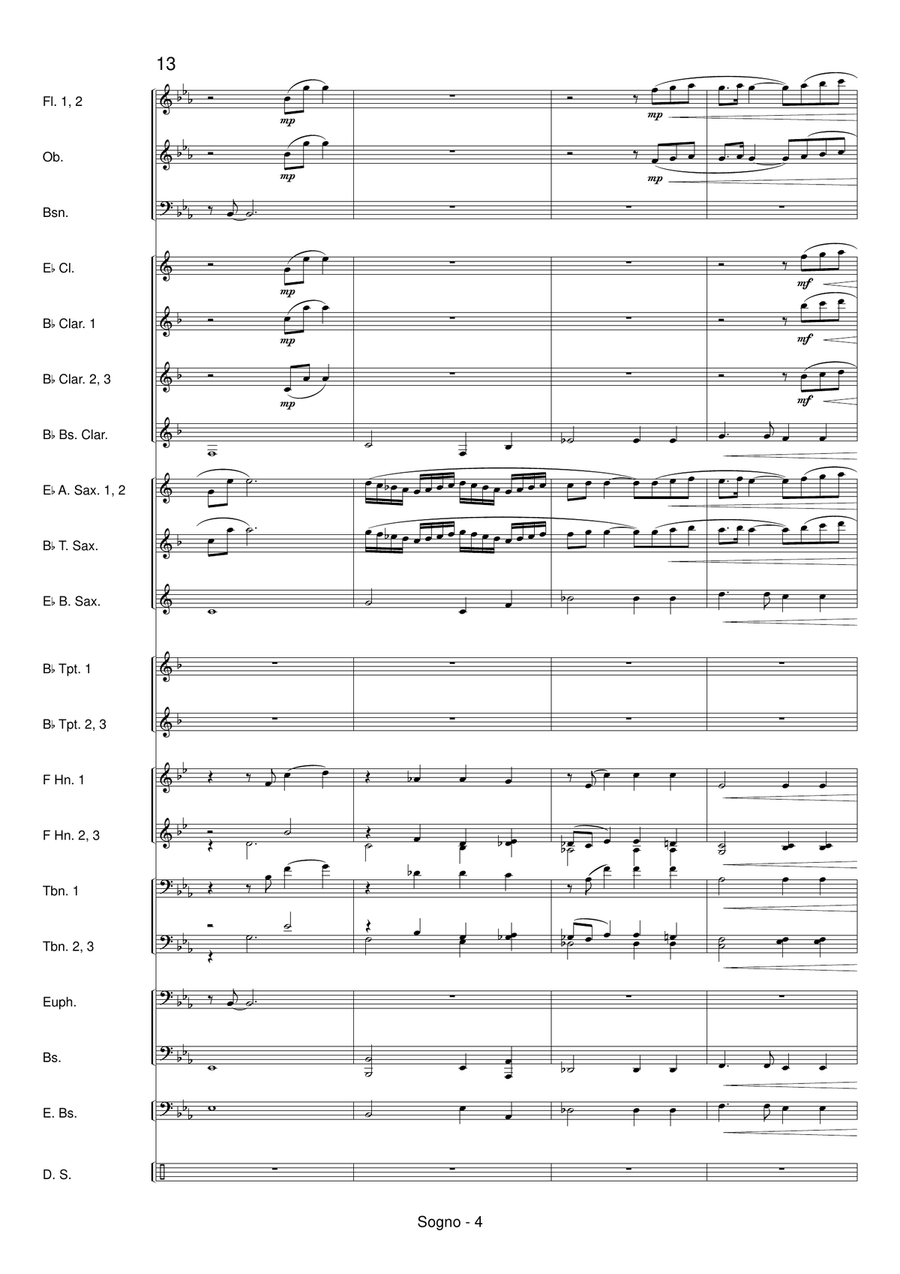 Sogno Concert Band scores gallery preview page 6