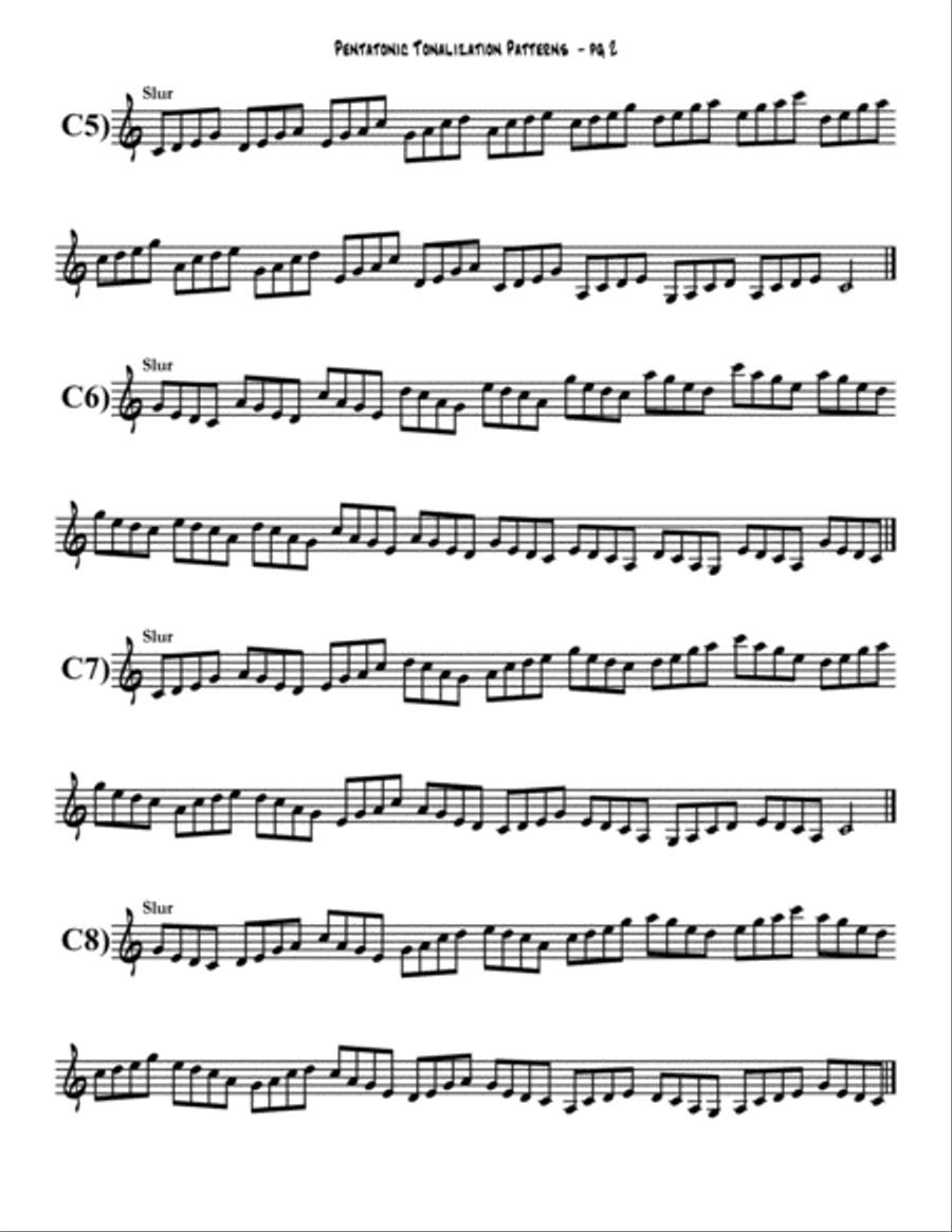 Pentatonic Tonalization Studies - Pro Level - by Eddie Lewis Trumpet Solo scores gallery preview page 5