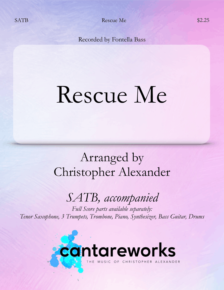 Rescue Me 4-Part scores gallery preview page 1