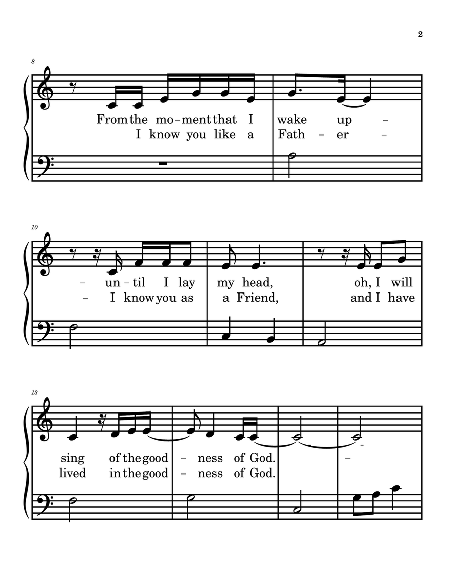 Goodness Of God Easy Piano scores gallery preview page 2