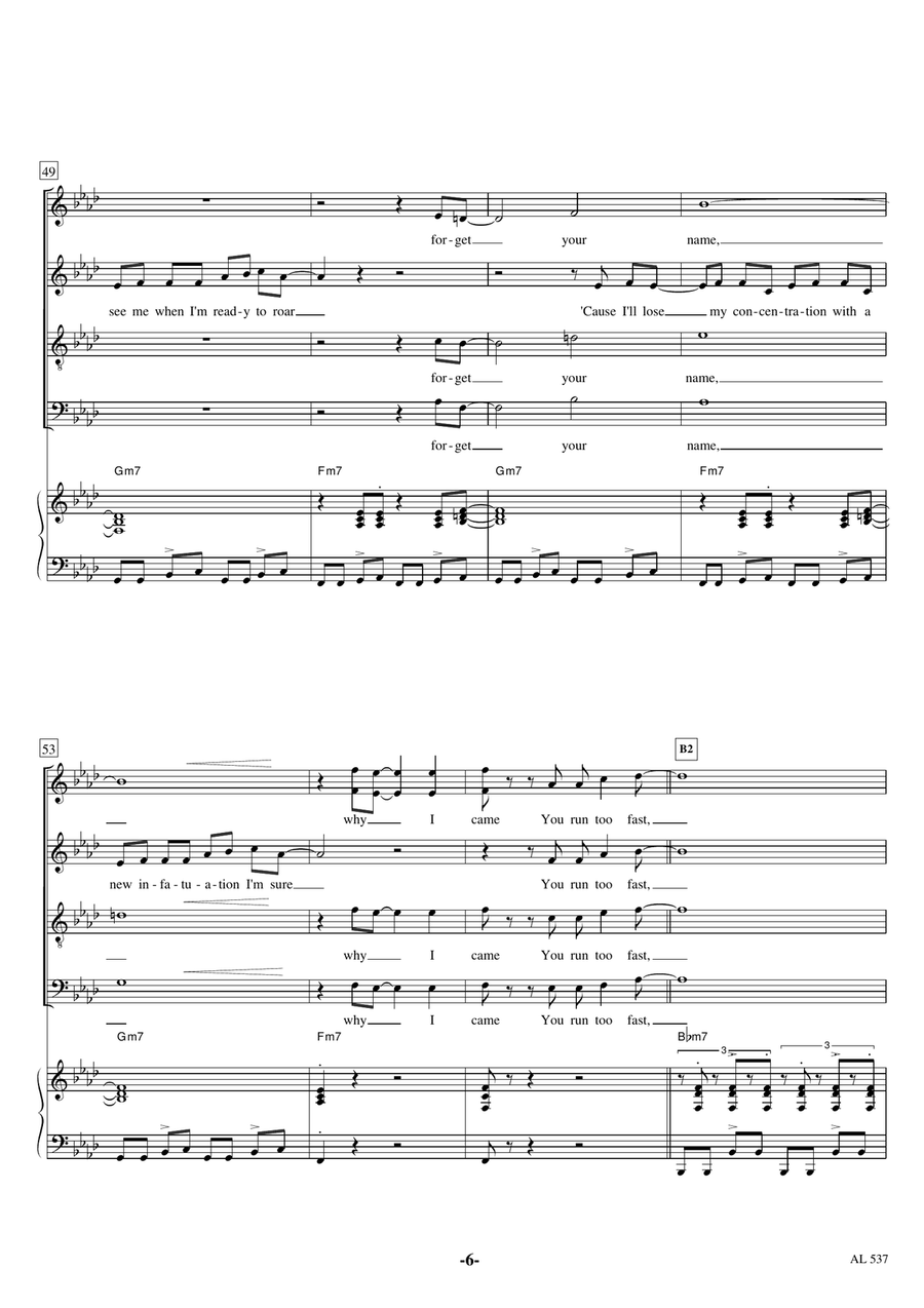 Fly Too High Divisi scores gallery preview page 6
