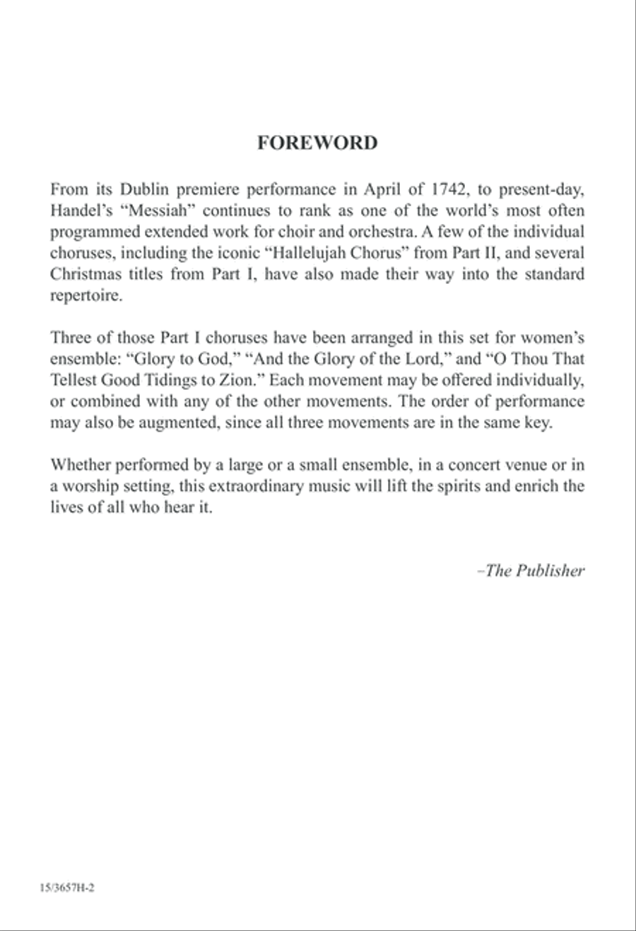 Messiah SSA scores gallery preview page 2