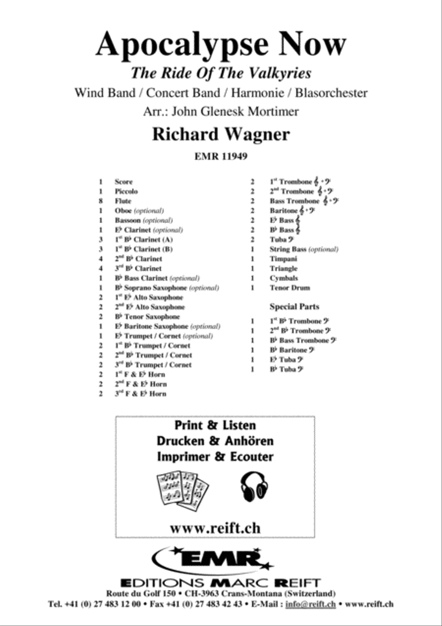 Apocalypse Now Concert Band scores gallery preview page 2