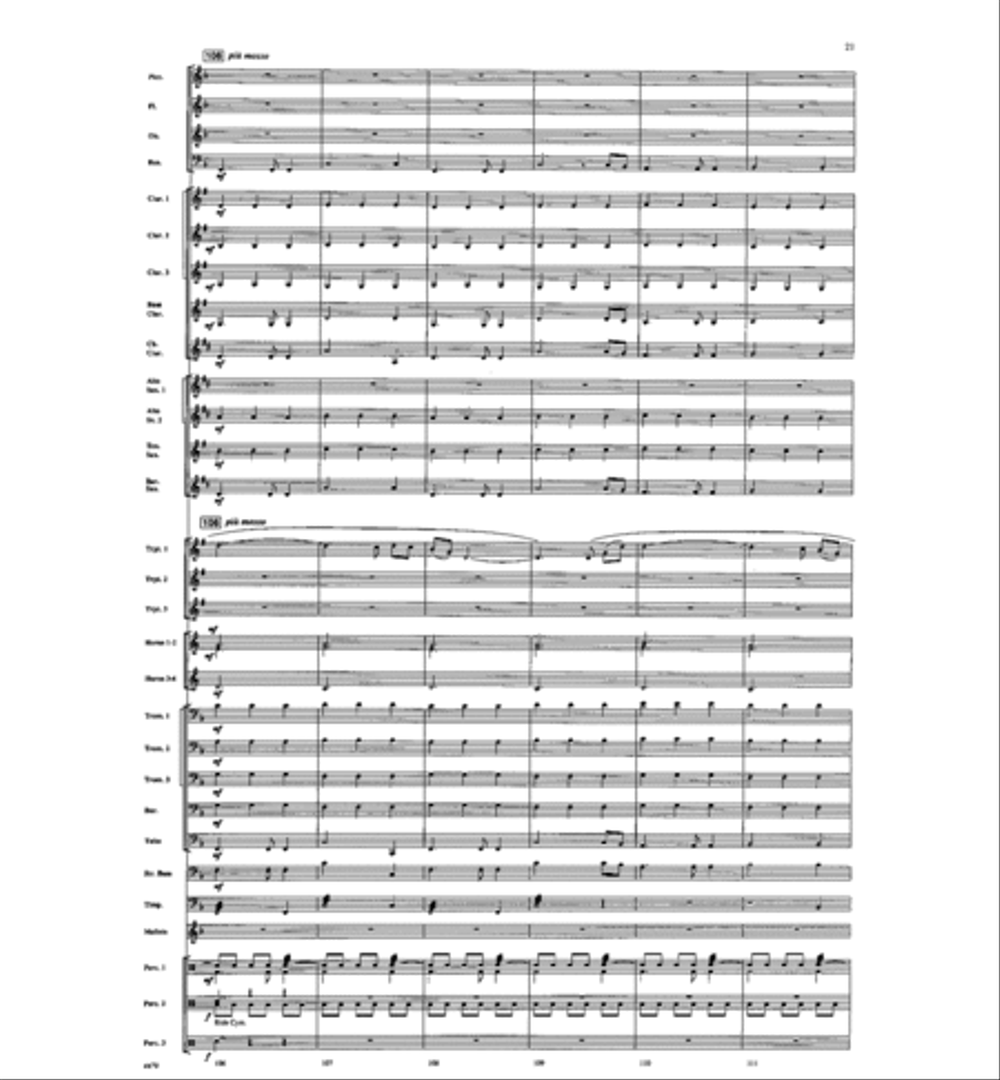 American Folk Fantasia Concert Band scores gallery preview page 22