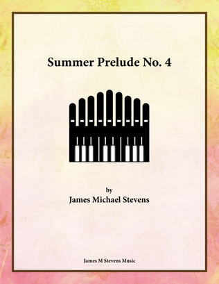 Book cover for Summer Prelude No. 4 - Organ Solo