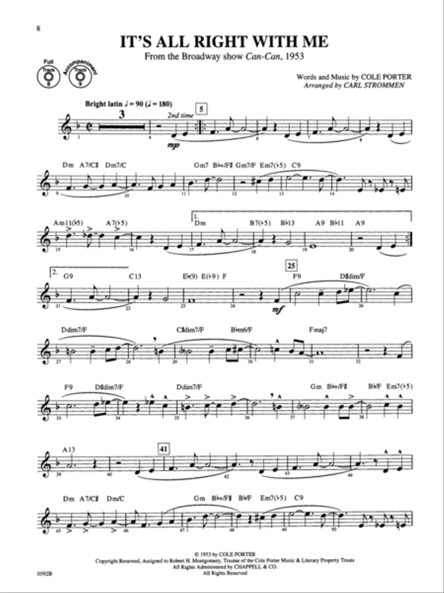 Broadway By Special Arrangement - Tenor Sax Part/CD Tenor Saxophone scores gallery preview page 4