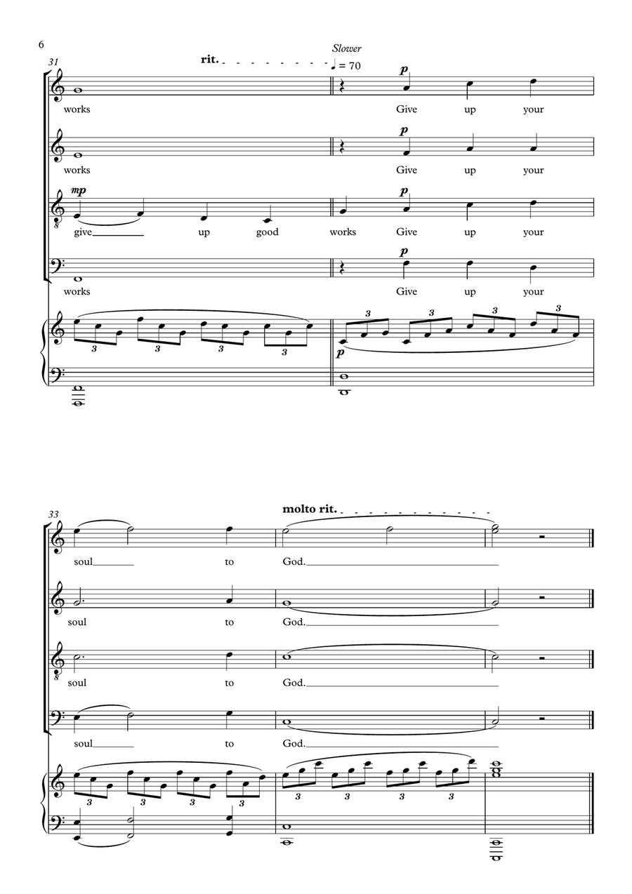 Three Pieces for Choirs 4-Part scores gallery preview page 6