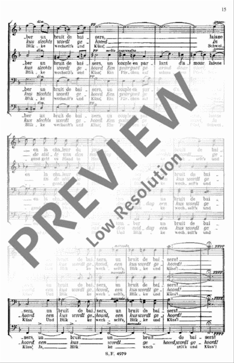 La Meuse La Meuse Men's Choir scores gallery preview page 16