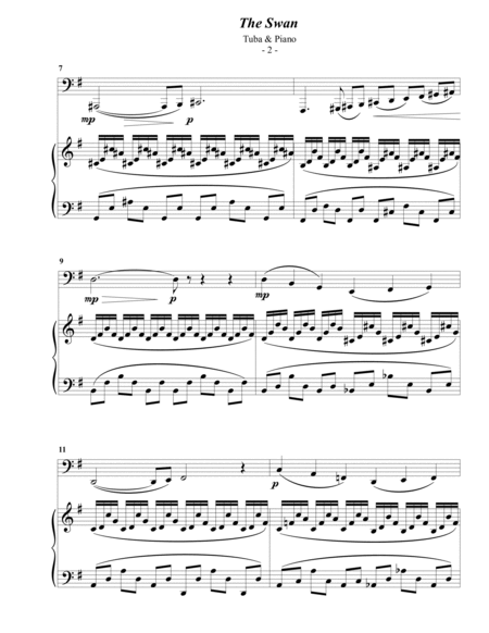 Saint-Saens: The Swan for Tuba & Piano image number null