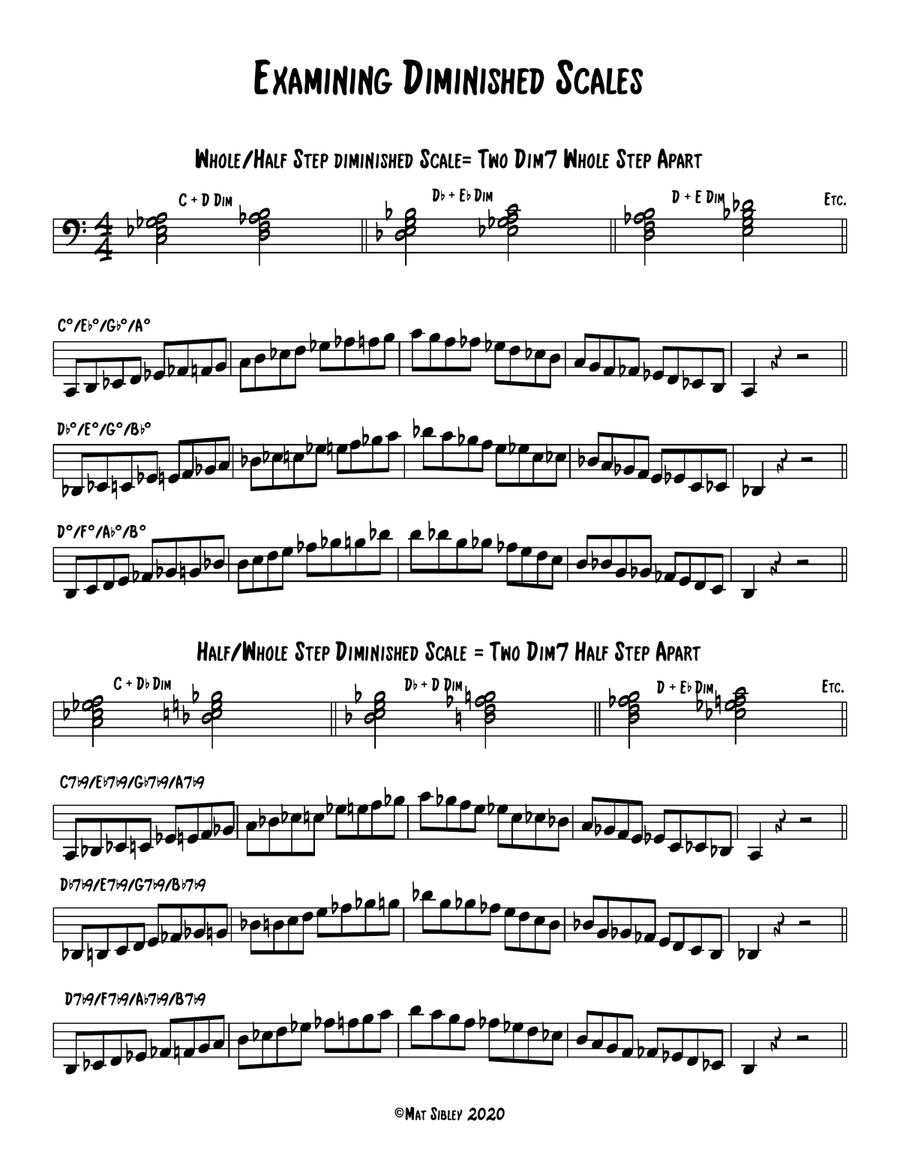 Exercises for Developing Jazz Improvisation Vol II Bass Clef Version Large Ensemble scores gallery preview page 2