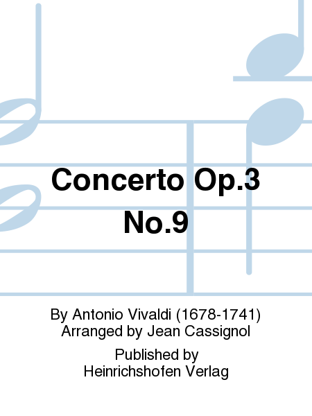 Concerto Op. 3 No. 9