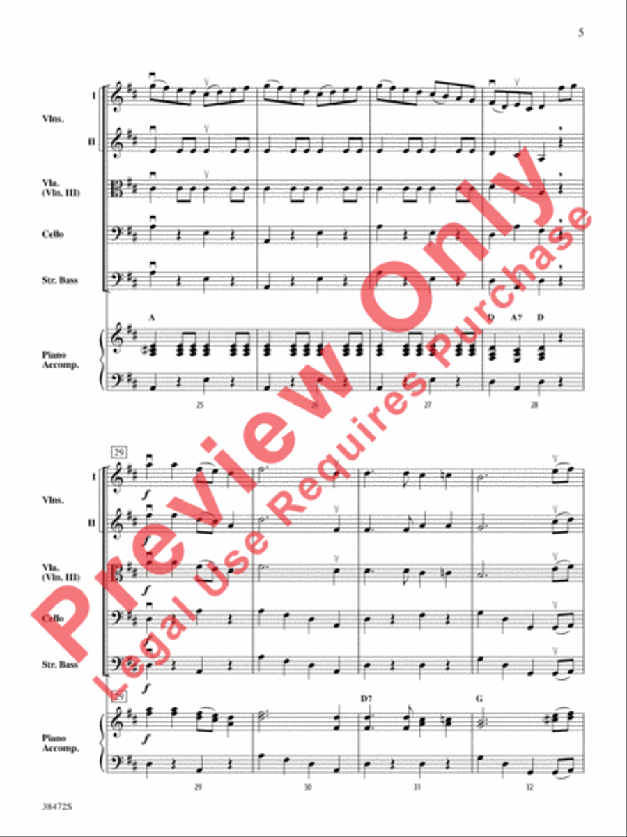 Ragtime Annie String Orchestra scores gallery preview page 6