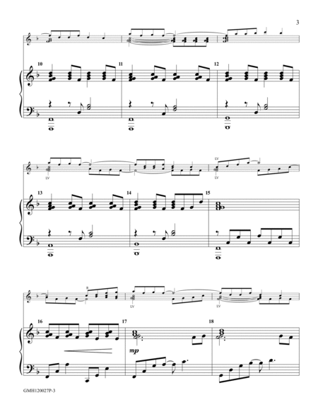 Joyful Proclamation (piano accompaniment to 12 handbell version) image number null
