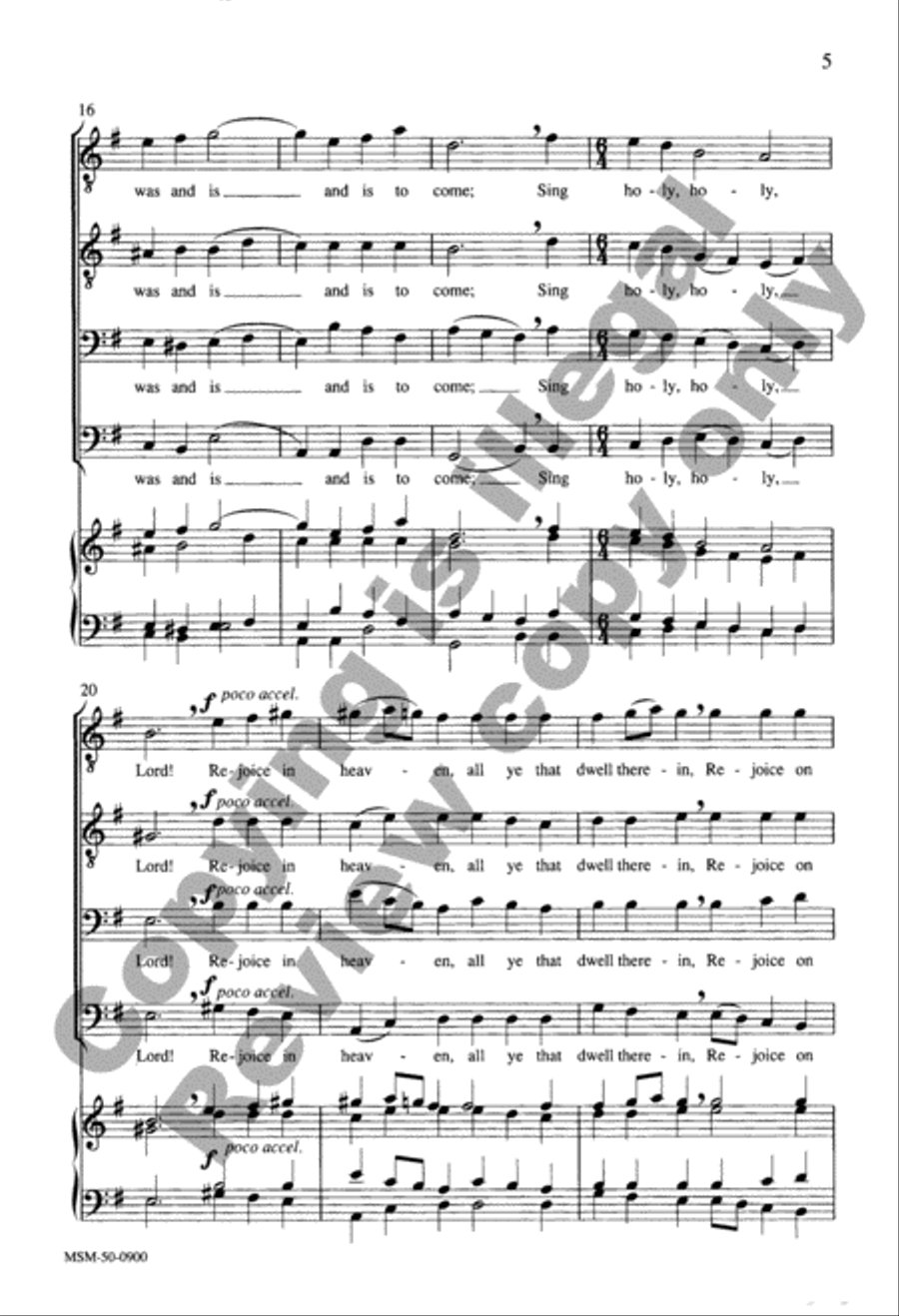 E'en So, Lord Jesus, Quickly Come TTBB scores gallery preview page 4