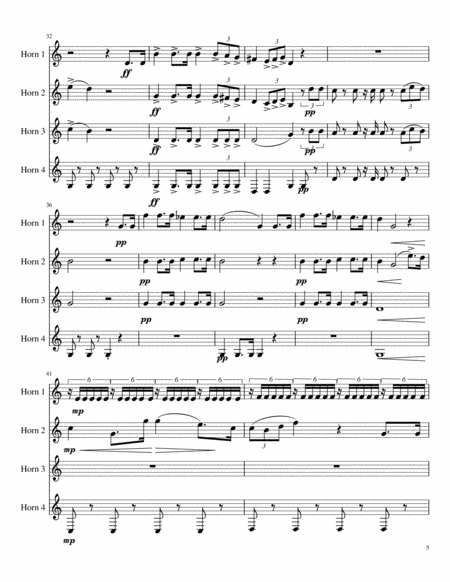 Giuseppe Verdi (1813-1901) - Va, Pensiero (Chorus of the Hebrew Slaves) from Nabucco for Horn Quarte image number null