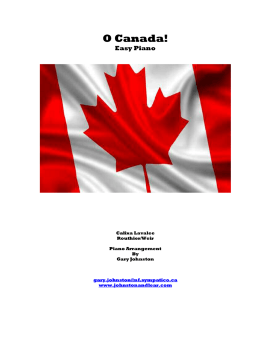 O Canada! - Easy Piano O Canada! - Easy Piano Voice scores gallery preview page 1
