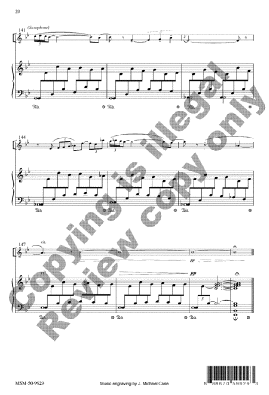 Ancient Waters Warmed with Life 4-Part scores gallery preview page 39