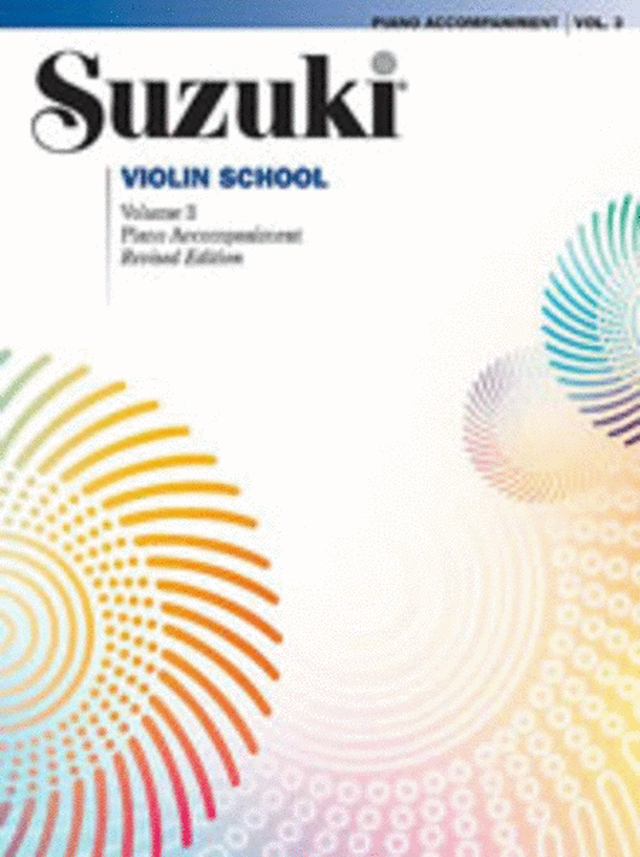 Suzuki Violin School Book 3 Pno Acc New Ed