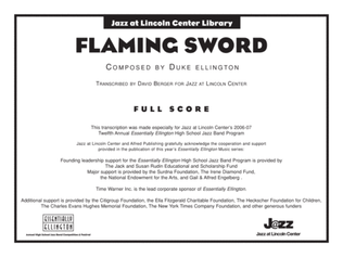 Book cover for Flaming Sword: Score