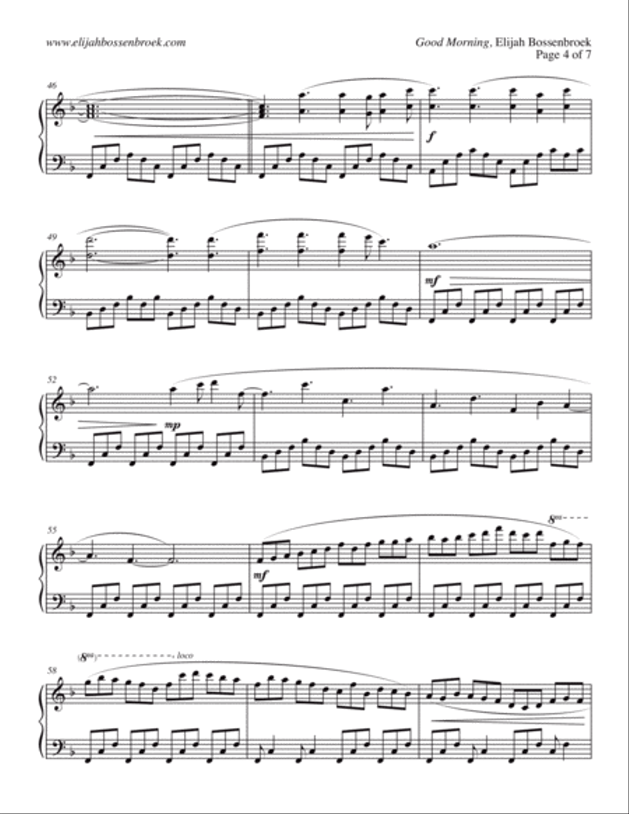 7:12 AM Sheet Music Book 7:12 AM Sheet Music Book Piano Solo scores gallery preview page 6