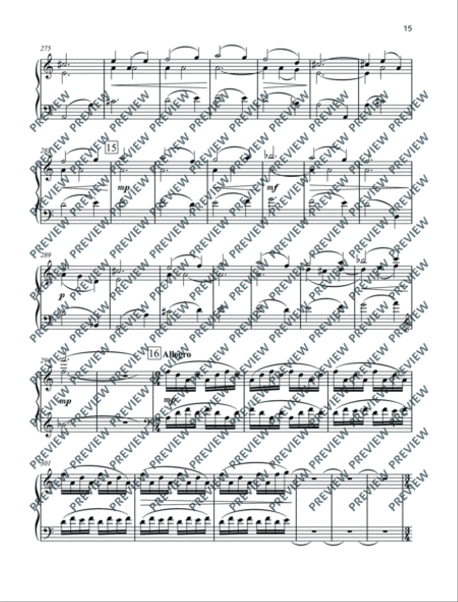 Castillo Interior Piano Solo scores gallery preview page 16
