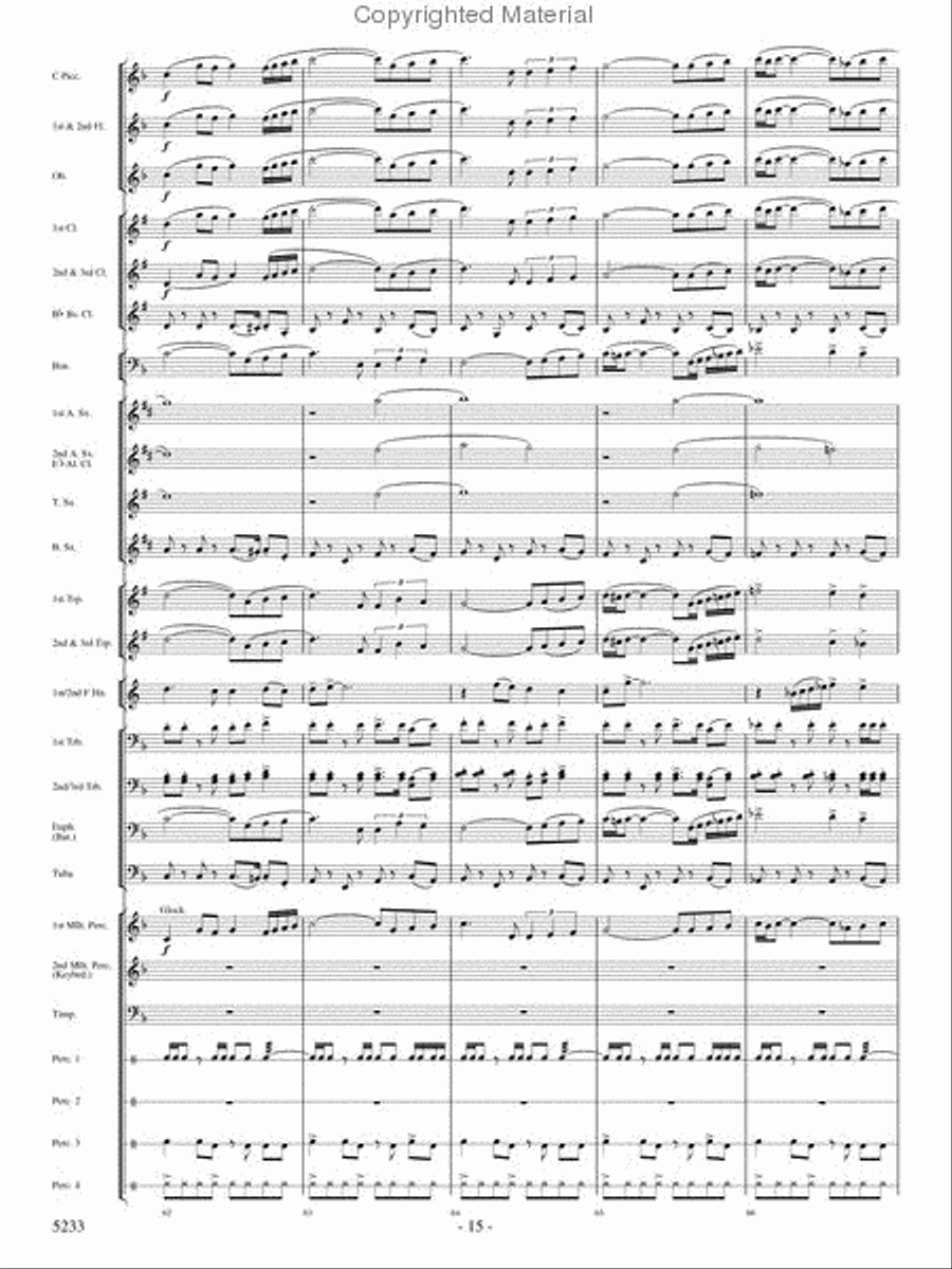 Upon These Wings Upon These Wings Concert Band scores gallery preview page 14