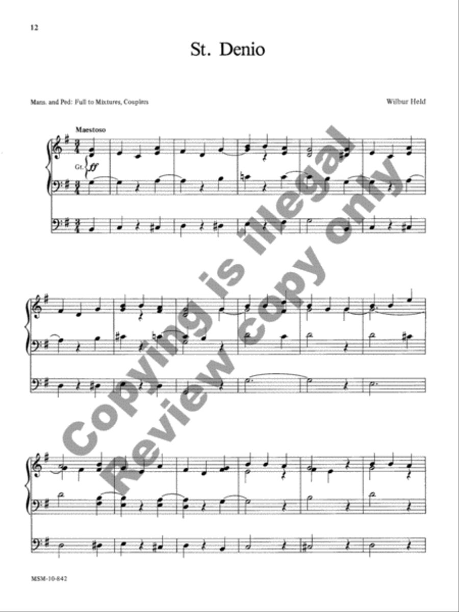 Those Wonderful Welsh, Set 2 Organ scores gallery preview page 14