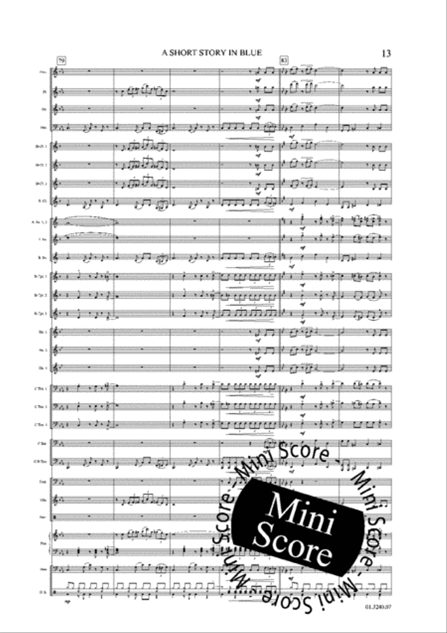 A Short Story in Blue A Short Story in Blue Concert Band scores gallery preview page 19