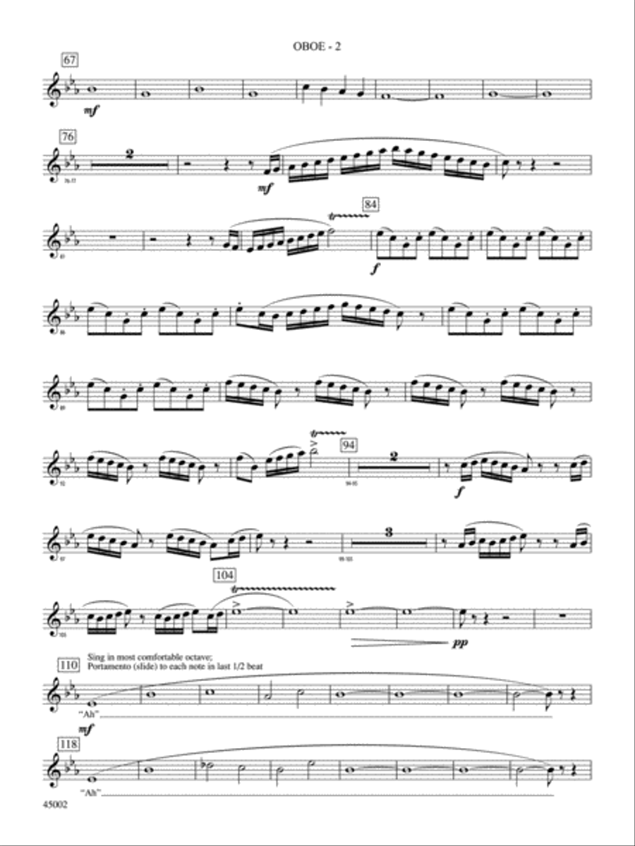 Winds of Change: Oboe Concert Band scores gallery preview page 2