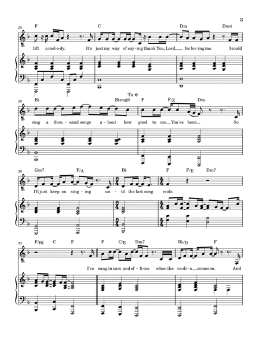 The Last Song Piano, Vocal, Guitar scores gallery preview page 4