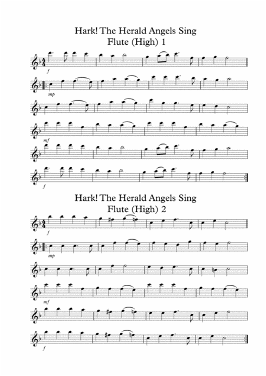 Hark! The Herald Angels Sing Full Orchestra scores gallery preview page 4