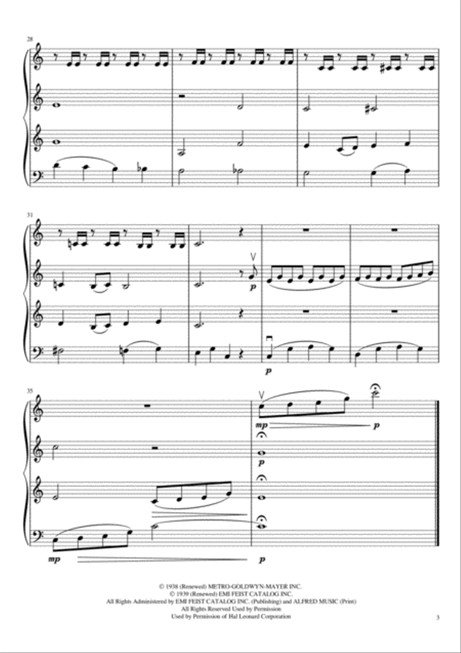 Over The Rainbow Over The Rainbow String Quartet scores gallery preview page 4
