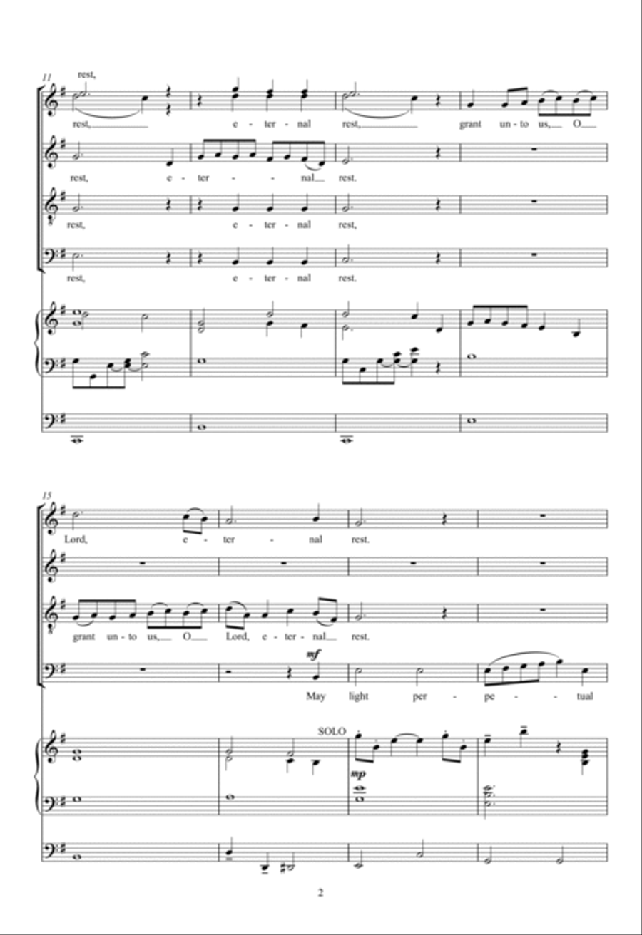 Eternal Rest 4-Part scores gallery preview page 2