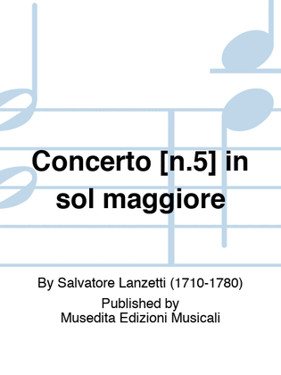Cello Concerto n.5 in G major