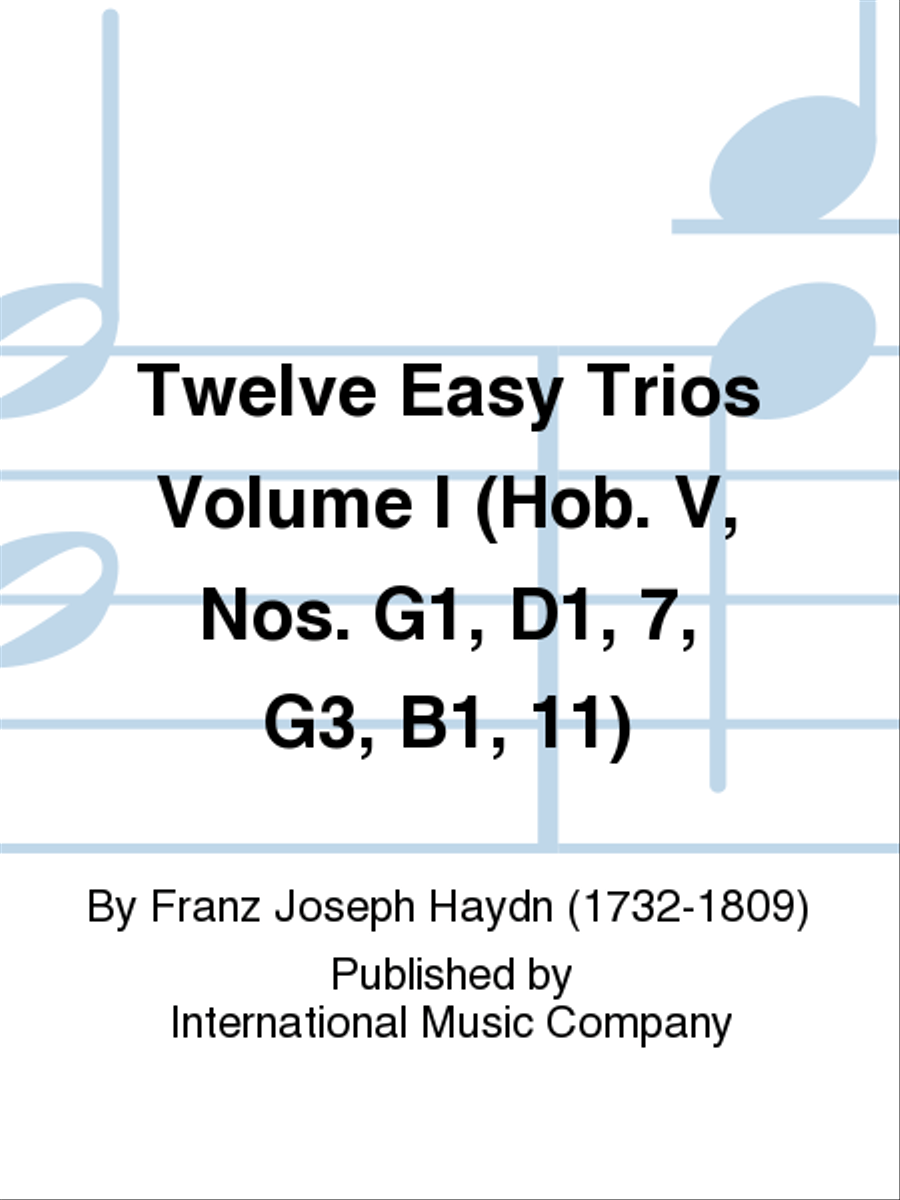 Twelve Easy Trios Volume I (Hob. V, Nos. G1, D1, 7, G3, B1, 11) Viola scores gallery preview page 1